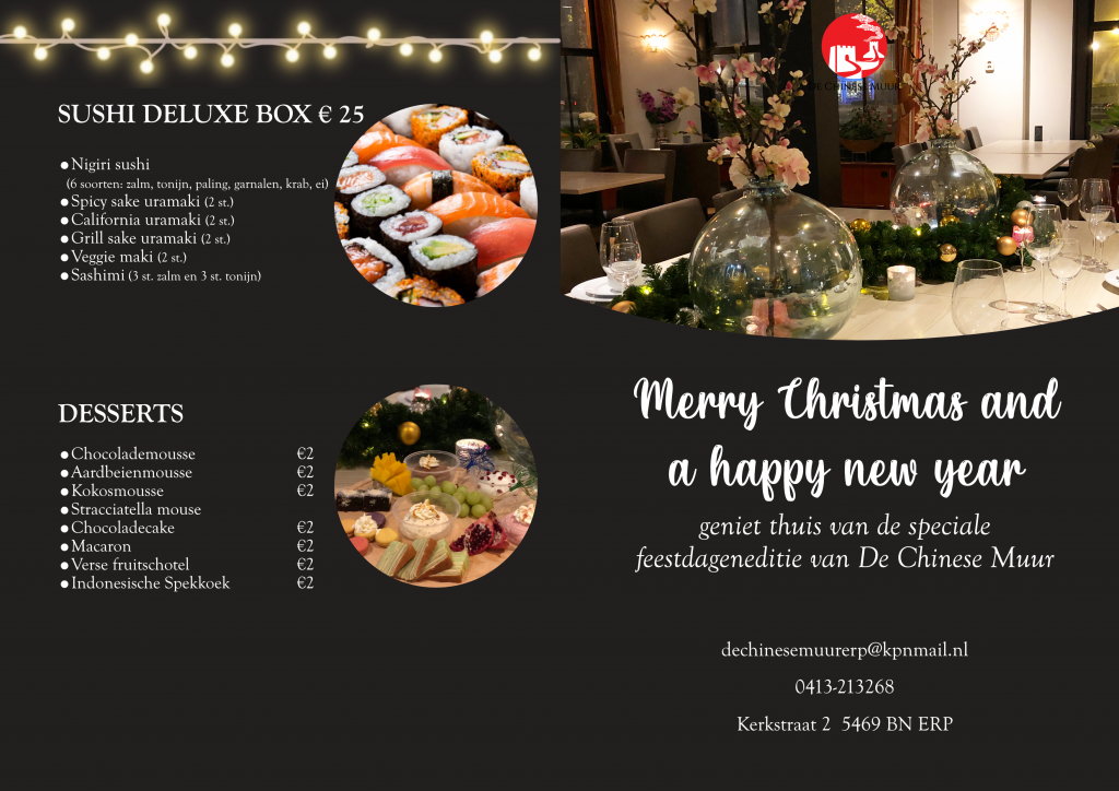 De Chinese Muur Kerst &amp; oud en nieuw